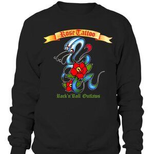Rose Tattoo Rock N Roll Outlaws Vintage Band Music Sweatshirt 24